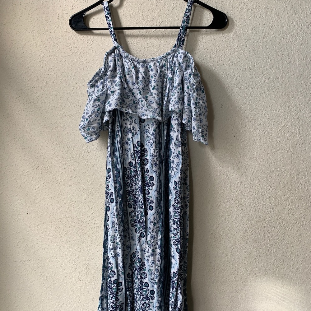 Wallflower Blue Floral Print Mini Dress